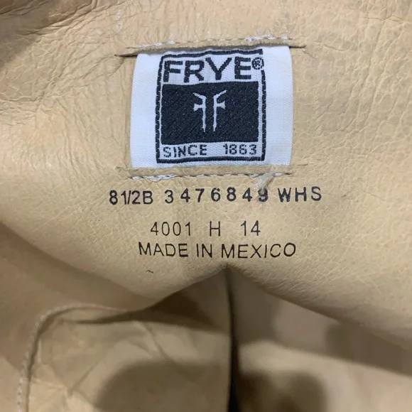 Frye Phillip Harness Tall Boots #70511 Sz. 8.5 - Picture 9 of 11